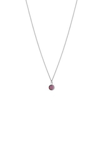 Womens February Birthstone Crystal Necklace Sterling Silver - - 16 inches - NastyGal UK (+IE) - Modalova