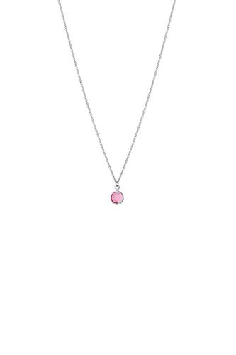 Womens October Birthstone Crystal Necklace Sterling Silver - - 16 inches - NastyGal UK (+IE) - Modalova