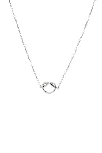 Womens Friendship Knot Necklace Silver Plated - - 18 inches - Joy by Corrine Smith - Modalova