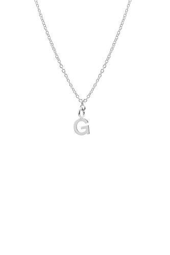 Womens Dainty Initial 'G' Necklace Silver Plated - - 18 inches - Joy by Corrine Smith - Modalova