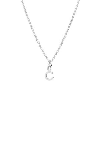 Womens Dainty Initial 'C' Necklace Silver Plated - - 18 inches - Joy by Corrine Smith - Modalova