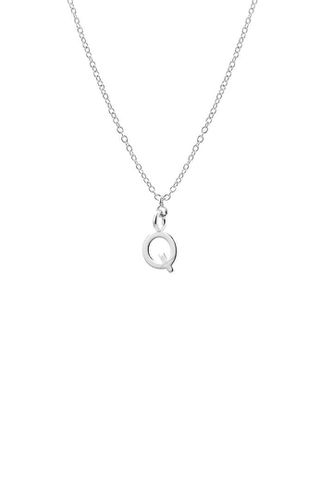 Womens Dainty Initial 'Q' Necklace Silver Plated - - 18 inches - Joy by Corrine Smith - Modalova