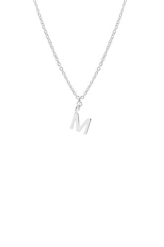 Womens Dainty Initial 'M' Necklace Silver Plated - - 18 inches - Joy by Corrine Smith - Modalova