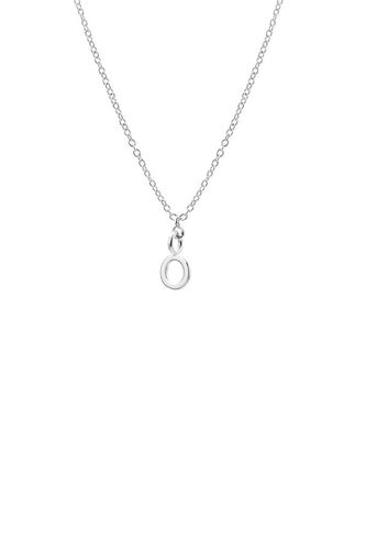 Womens Dainty Initial 'O' Necklace Silver Plated - - 18 inches - Joy by Corrine Smith - Modalova