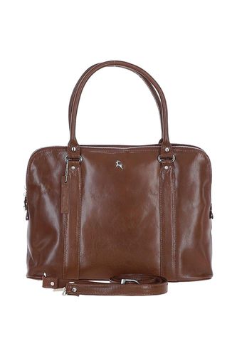 Womens Three Section Large Veggie Tanned Leather Bag - - One Size - Ashwood Leather - Modalova