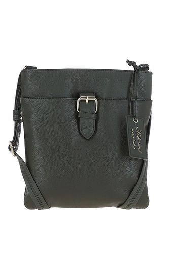 Womens "SB Buckle" Zip Top Real Leather Cross Body Bag - - One Size - Ashwood Leather - Modalova