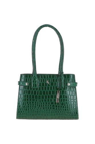 Womens Two Section Croc Print Real Leather Tote Bag - - One Size - Ashwood Leather - Modalova