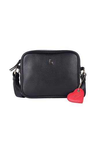 Womens 'Haute' Zip Top Real Leather Cross Body Bag - - One Size - Ashwood Leather - Modalova