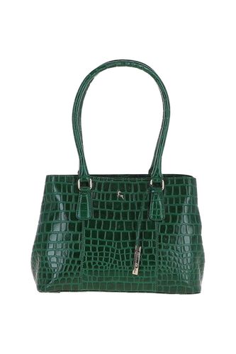 Womens Croc Print Real Leather Two Section With Mid Purse Bag - - One Size - NastyGal UK (+IE) - Modalova