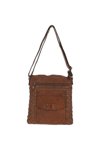 Womens 'Estasi' Woven Classic Large Leather Vintage Crossbody Bag - - One Size - Ashwood Leather - Modalova