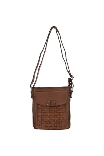 Womens 'Tramonto' Vintage Woven Leather Crossbody Bag - - One Size - Ashwood Leather - Modalova