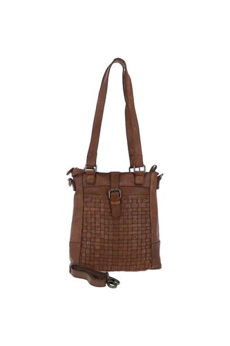 Womens 'Perfezione' Vintage Woven Leather Shoulder Bag - - One Size - Ashwood Leather - Modalova