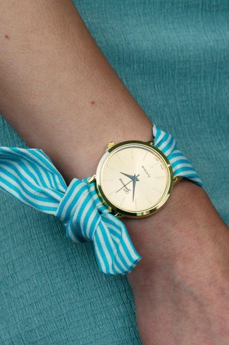 Changeable Stripe Cloth Women Bracelet Wristwatch - One Size - The Colourful Aura - Modalova