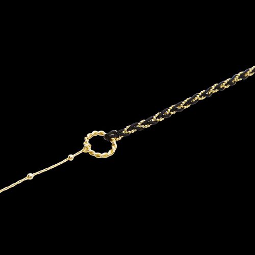 Womens Handmade Rope Braided Sterling Silver Beaded Chain Bracelet - - One Size - NastyGal UK (+IE) - Modalova