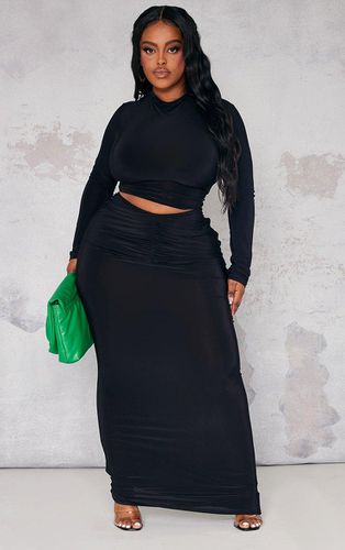 Womens Plus Ruched Front Maxi Skirt - 30 - NastyGal UK (+IE) - Modalova
