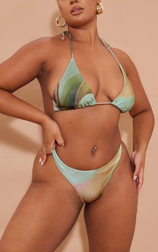 Womens Plus Abstract Marble Print Bikini Bottom - 30 - NastyGal UK (+IE) - Modalova