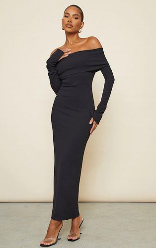 Womens Fold Detail Ruched Sleeve Maxi Dress - 4 - NastyGal UK (+IE) - Modalova