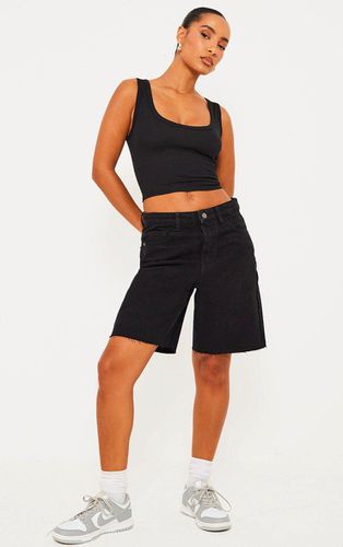 Womens Washed Loose Fit Boyfriend Denim Short - 12 - NastyGal UK (+IE) - Modalova