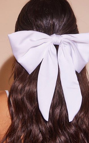 Womens Long Satin Hair Bow - One Size - NastyGal UK (+IE) - Modalova