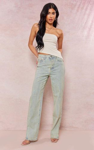 Womens Light Vintage Wash Split Hem Jeans - 4 - NastyGal UK (+IE) - Modalova