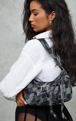 Womens Distressed Patchwork Buckle Shoulder Bag - One Size - NastyGal UK (+IE) - Modalova