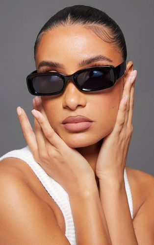 Womens Rectangular Slim Frame Sunglasses - One Size - NastyGal UK (+IE) - Modalova