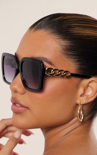 Womens Oversized Chain Square Frame Sunglasses - One Size - NastyGal UK (+IE) - Modalova