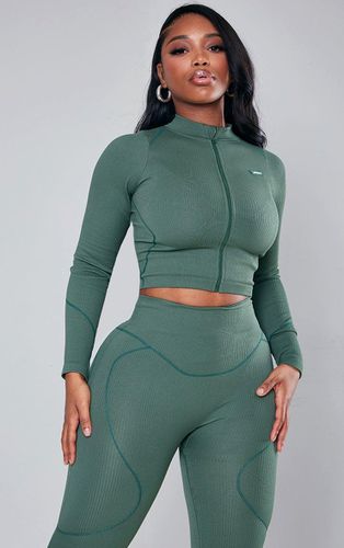 Womens Shape Sea Branded Contrast Stitch Long Sleeve Gym Top - S - NastyGal UK (+IE) - Modalova