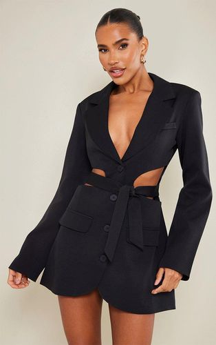 Womens Plunge Side Cut Out Tie Detail Blazer Dress - 8 - NastyGal UK (+IE) - Modalova