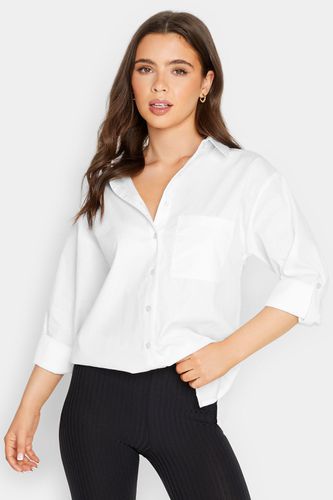 Womens Petite Oversized Cotton Shirt - - 16 - PixieGirl - Modalova