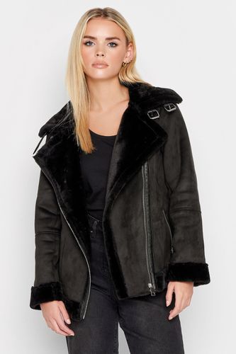 Womens Petite Faux Fur Trim Aviator Jacket - - 6 - NastyGal UK (+IE) - Modalova