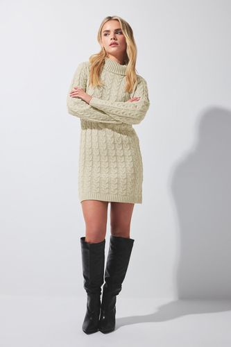 Womens Petite Cable Knit Jumper Dress - - 10-12 - NastyGal UK (+IE) - Modalova