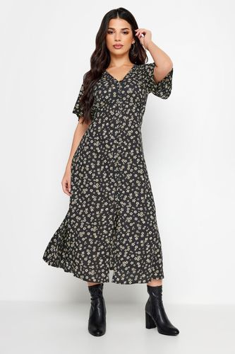 Womens Petite Printed Midi Tea Dress - - 16 - NastyGal UK (+IE) - Modalova