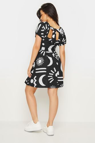 Womens Petite Abstract Print Linen Mini Dress - - 10 - PixieGirl - Modalova