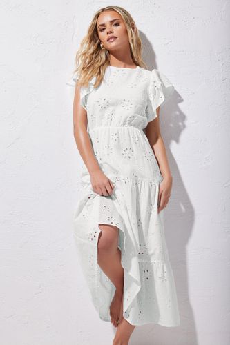 Womens Petite Broderie Anglaise Maxi Dress - - 8 - NastyGal UK (+IE) - Modalova