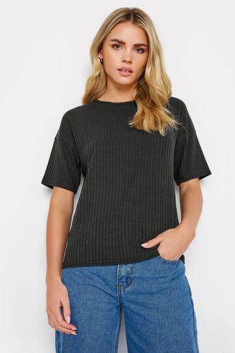 Womens Petite Ribbed Boxy T-Shirt - - 14 - NastyGal UK (+IE) - Modalova