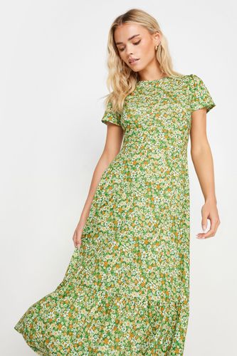 Womens Petite Ditsy Floral Print Tiered Midi Dress - - 12 - NastyGal UK (+IE) - Modalova