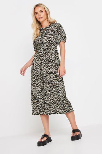 Womens Petite Leopard Print Smock Dress - - 16 - PixieGirl - Modalova
