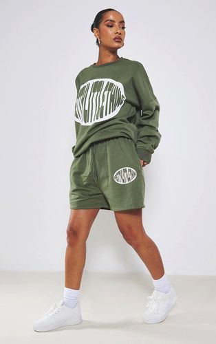 Womens Khaki Print Sweat Shorts - - XS - NastyGal UK (+IE) - Modalova