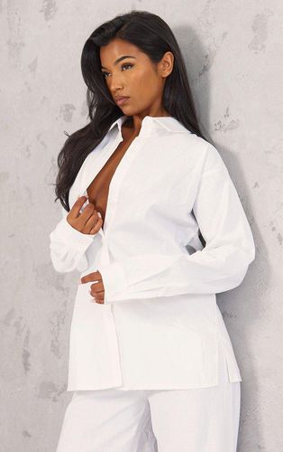Womens Linen Look Oversize Button Up Shirt - 4 - NastyGal UK (+IE) - Modalova