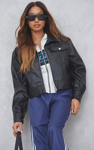 Womens Double Zip Faux Leather Jacket - 4 - NastyGal UK (+IE) - Modalova