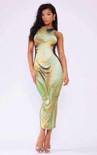 Womens Abstract Body Print Racer Midaxi Dress - 4 - NastyGal UK (+IE) - Modalova