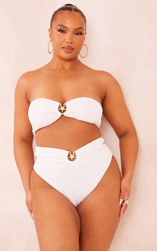 Womens Plus Cream Starfish Trim Crinkle Bikini Top - - 16 - NastyGal UK (+IE) - Modalova