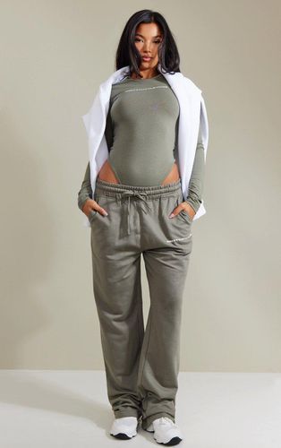 Womens Khaki Straight Leg Logo Joggers - - XL - NastyGal UK (+IE) - Modalova