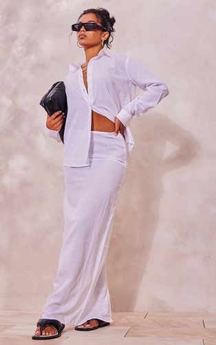 Womens Linen Look Maxi Skirt - 4 - NastyGal UK (+IE) - Modalova