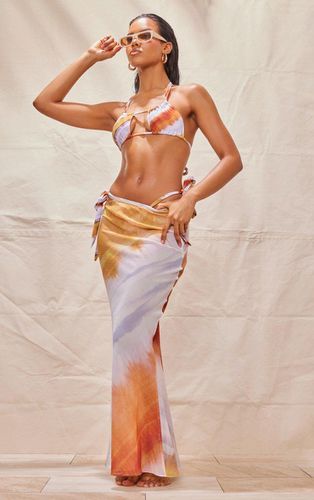 Womens Blurred Ombre Chiffon Fishtail Beach Maxi Skirt - 4 - NastyGal UK (+IE) - Modalova