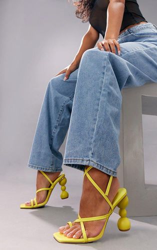 Womens Lime Strappy Bubble Heeled Sandals - - 3 - NastyGal UK (+IE) - Modalova