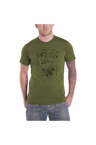 Grenade T-Shirt - Green - M - Green Day - Modalova