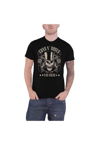 Top Hat, Skull & Pistols Las Vegas T-Shirt - - XL - Guns N Roses - Modalova