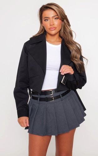 Womens Cropped Trench Belted Jacket - 12 - NastyGal UK (+IE) - Modalova